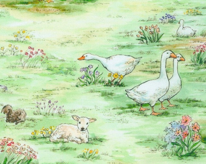 Fabric BUNNY LANE New Beautiful spring Fabrics by Briar Hill Designs ...