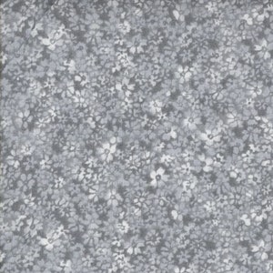 Fabric - TINY Floral - DOVE GRAY !!! *Always Continuous Cut For You*
