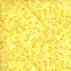 Fabric by the YARD - Calico - YELLOW TINY Floral !!  New !!