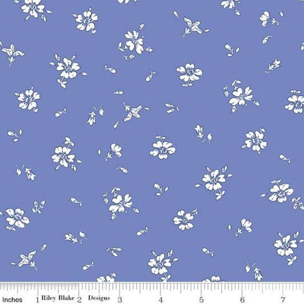 LIBERTY FABRICS Flower Show Sunrise!! "Field Rose D" Continuous Cut Premium Cotton Floral Fabrics!