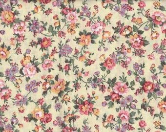 Fabric by the YARD!  Floral Cream 2 - NEW!!!