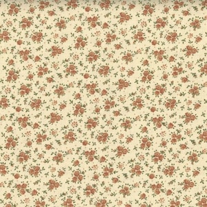 Fabric - Calico Brown NEW!!  100% COTTON & Always Continuous Cut For You!!!
