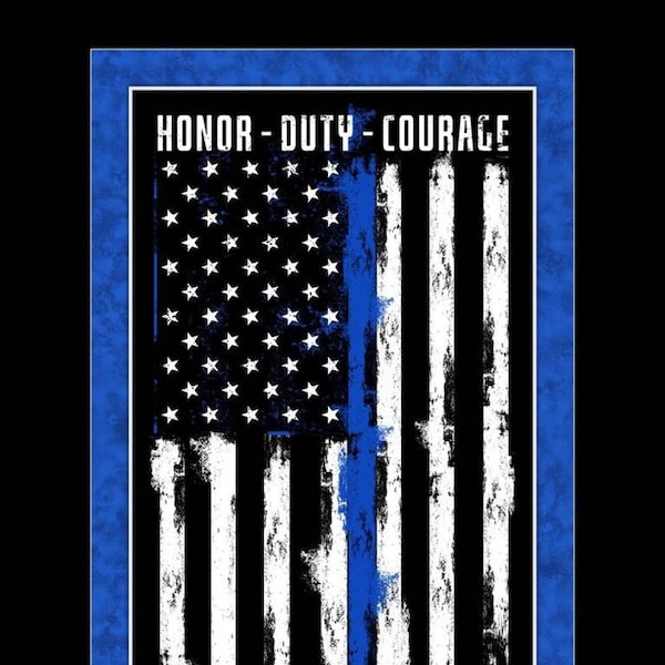 HONOR DUTY COURAGE Fabric Panel - Brand New!!