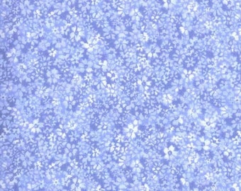 Fabric by the YARD - Tiny Blue Floral NEW!