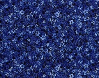 Fabric by the YARD - Tiny Floral Blues Calico !!