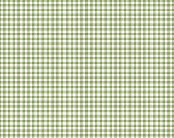 Fabric GINGHAM *Bee Ginghams TINA LETTUCE* C12553 New!!  100% Premium Cotton by Lori Holt for Riley Blake Designs