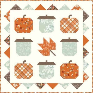 QUILT PATTERN ***Hello Autumn*** 30" x 30" designed by Lindsey Weight (**Pattern Only)