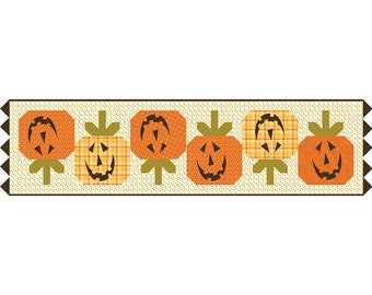 Quilt Pattern *PUMPKIN PARADE RUNNER and Quilt Pattern*  - New!!! by Sandy Gervais for Riley Blake Designs!!  Two in One :)