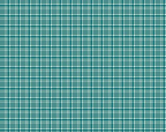 Fabric ARRIVAL of WINTER *PLAID Teal C13524* New 100% Premium Cotton by Riley Blake Designs - Always Continuous Cut!