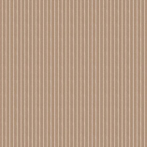May include: A brown fabric with thin white vertical stripes. The fabric has a subtle texture.