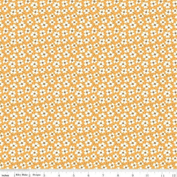 Flea Market by Lori Holt  Riley Blake - DAISY YELLOW - Fabric New !!!!