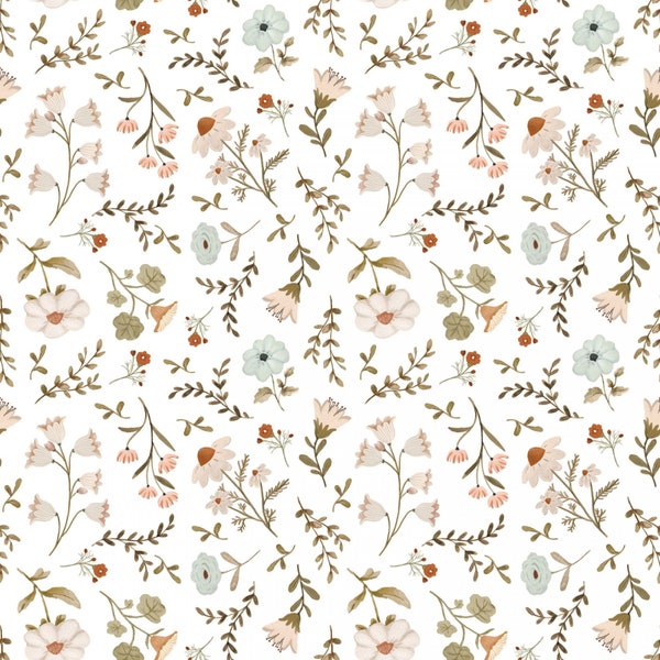 HOUSE & HOME - Brand New Fabric! "Meagan WHITE" Continuous Cut - 100% Premium Cotton - New Collection by Poppie Cotton!