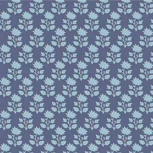 Fabric *TILDA SANCTUARY* MIRA Blue 110109 Floral New 2024 Collection 100% Premium Cotton by Tilda and Always Continuous Cut For You!