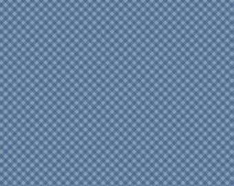 Fabric PRAIRIE SISTERS HOMESTEAD *Gingham Forever Blue* New 100% Premium Quilting Cotton by Poppie Cotton - Always Continuous Cut!