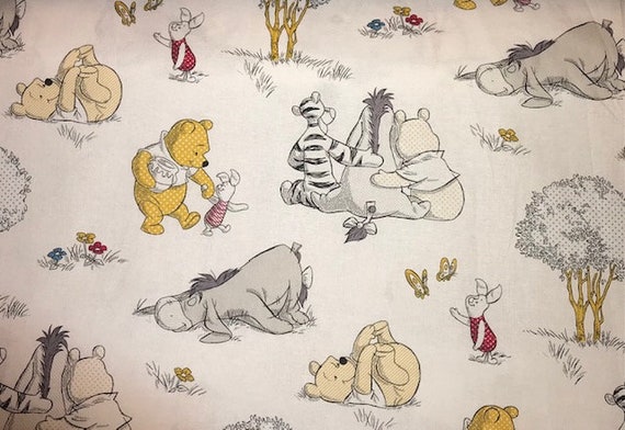 Winnie the Pooh - Pooh and Friends White by Disney from Springs Creative  Fabric - JAQS Fabrics