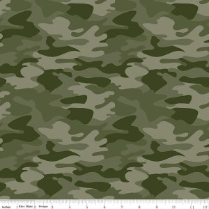 Fabric BIG GAME CAMO *Green* C12972 Premium Cotton by Riley Blake Designs
