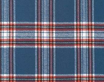 FLANNEL FABRIC *AMERICANA 202* New Mammoth Flannel - 100% Premium Cotton Flannel - Always Continuous Cut!