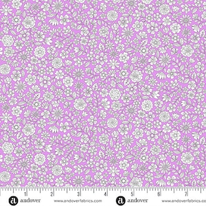 Fabric COUNTRY CUTTINGS by Makower U K Andover *Floral on PINK 003-L* 100% Premium Cotton - New Gorgeous Collection - Always Continuous Cut!