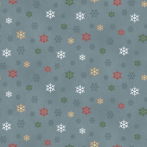 Fabric GARDENING SNOWMAN *BLUE Snowflakes 3103-77* New 100% Premium Quilting Cotton by Henry Glass & Co. Always Continuous Cut!
