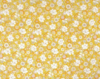 Fabric *KOKKA COTTON LAWN*  New!!! *Yellow Floral 1000-4D* New 100% Premium Cotton Lawn - Made in Japan!!!