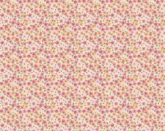 Fabric PRAIRIE SISTERS HOMESTEAD *School Frock Pink* New 100% Premium Quilting Cotton by Poppie Cotton - Always Continuous Cut!
