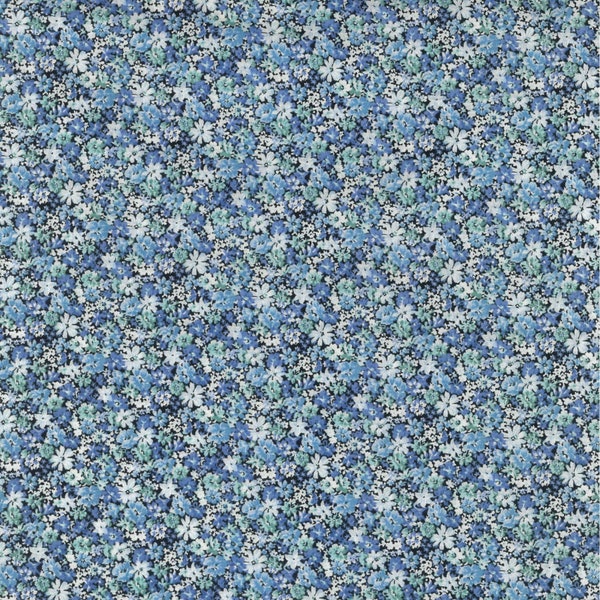 Fabric *KOKKA COTTON LAWN*  New!!! *Tiny Floral Blues 1020-22E* New 100% Premium Cotton Lawn - Made in Japan!!!