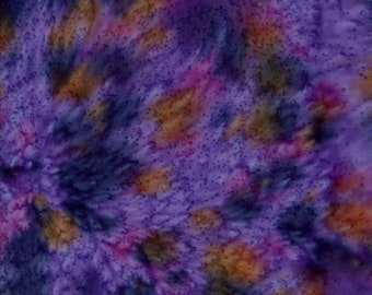 Fabric - TIE DYE - Splatter Fabric - New!!  PURPLE !!