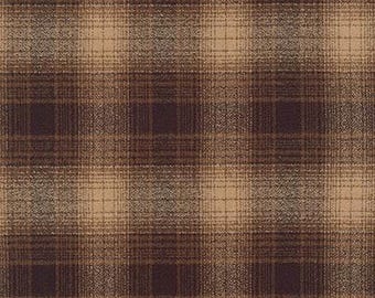 Fabric Mammoth Flannel *ESPRESSO 15600-174* New!! 100% Premium Cotton Flannel Fabric by Robert Kaufman and Always Continuous Cut - GORGEOUS!