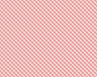 Fabric SPRING GARDENS - New!!! *GINGHAM Sugar Pink C14114* New 100% Premium Cotton by My Minds Eye for Riley Blake Designs !!!