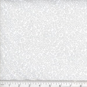 Fabric by the YARD - Confetti Floral - White On White!!  NEW!!
