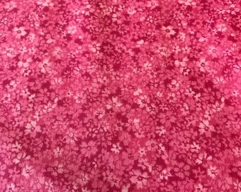 Fabric by the YARD - Pink Calico Small Floral NEW !!