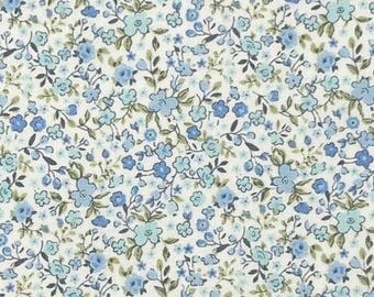 Fabric *Sevenberry Petite Garden BLUE MINT 6121 8-3* New!! 100% Premium Cotton Made in Japan and Always Continuous Cut