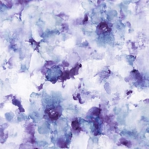 Fabric - WIDEBACK 108&quot; - &quot;WATERCOLORS PERIWINKLE&quot; Just In!! Michael Miller Premium Cotton Quilt Backing Fabric - Continuous Cut Always!!!