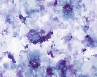 Fabric - WIDEBACK 108" - "WATERCOLORS PERIWINKLE" Just In!! Michael Miller Premium Cotton Quilt Backing Fabric - Continuous Cut Always!!!