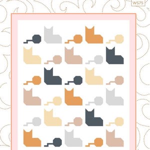 Quilt Pattern *UNDER MY SKEIN* Adorable !!!  Finished Quilt Size Approx. 42" x 49" by Wendy Sheppard :)