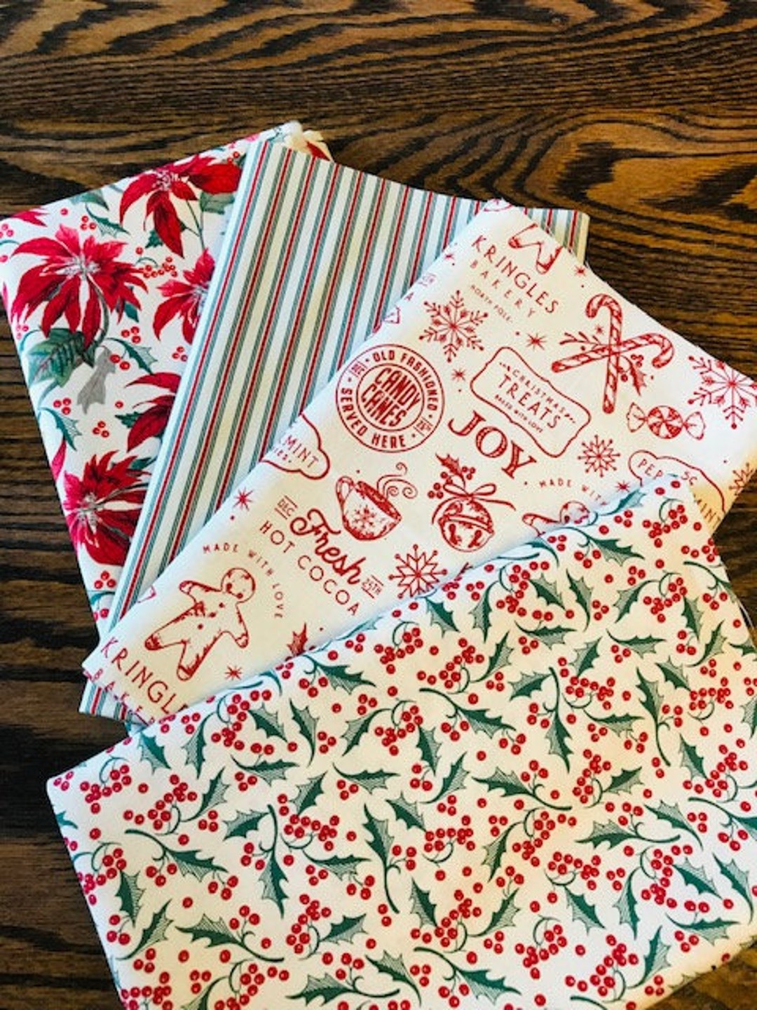 Fat Quarter Bundle *MERRY LITTLE CHRISTMAS 4pc* by Riley Blake Designs ...