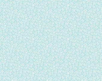Fabric *PRECIOUS PETITES DAISIES Aqua C15836* New! - 100% Premium Cotton by Riley Blake Designs and Always Continuous Cut For You!