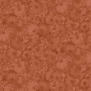 Fabric *BOUNTIFUL* TONAL PUMPKINS Orange 5884 New! Beautiful Fall Colors 100% Premium Cotton by P&B Textiles - Always Continuous Cut For You