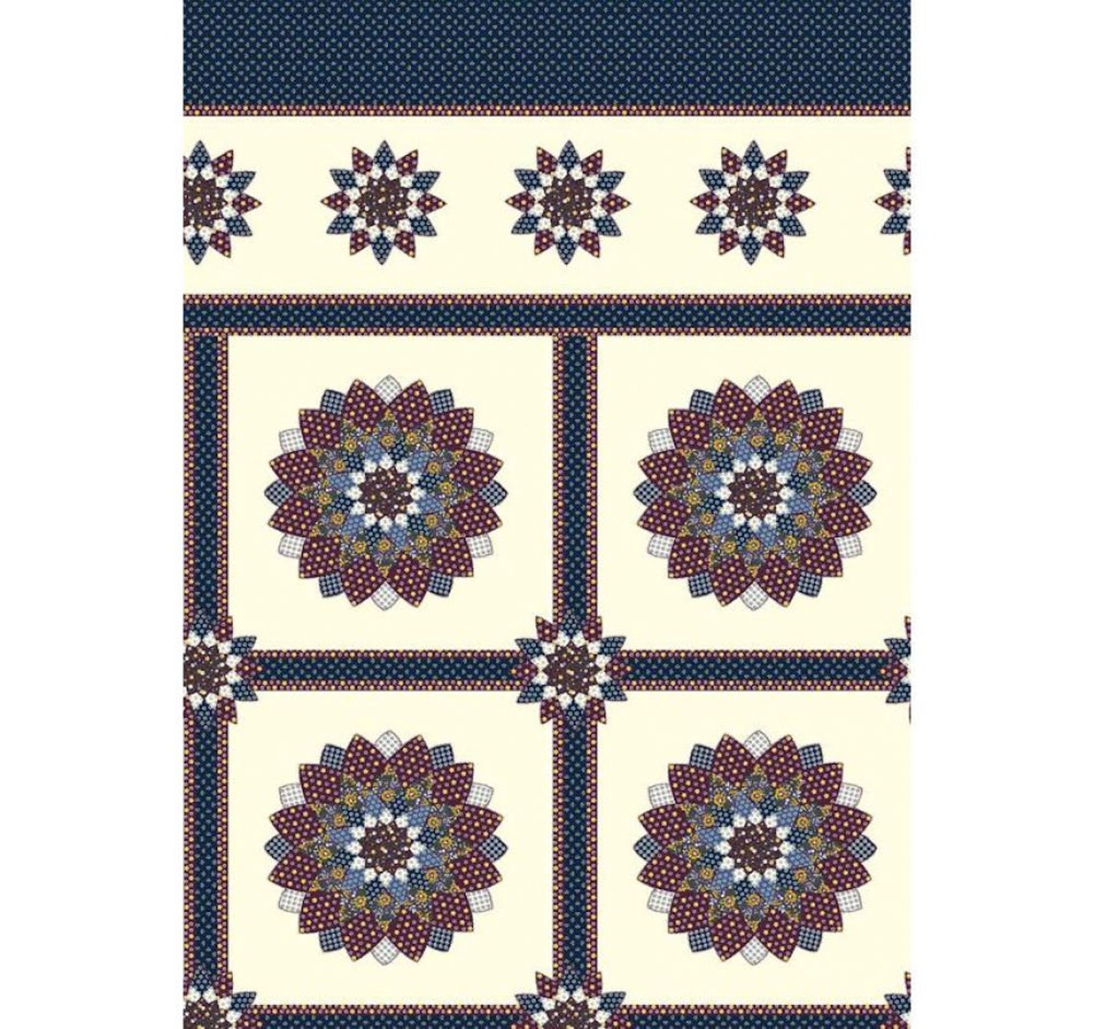 FABRIC QUILT Top 90 Cheater Quilt Top Fabric SALE Etsy