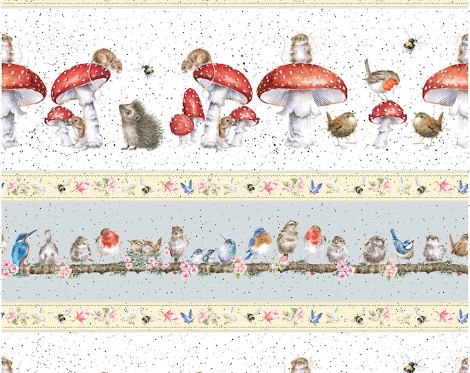 BRAMBLE PATCH - Toadstool Border - New!!! Just Arrived!!!!! - Etsy