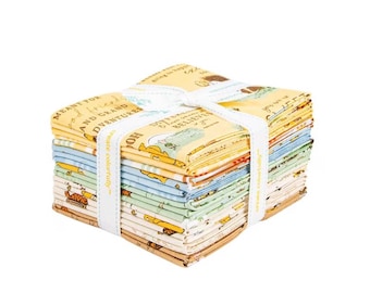 Fabric *WINNIE the POOH* Fat Quarter Bundle 18 pcs - New 2025!! 100% Premium Cotton by Riley Blake Designs Always Continuous Cut For You!