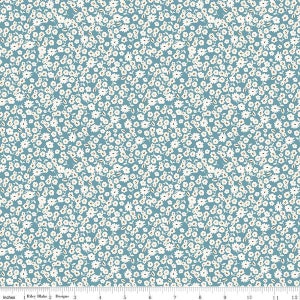 Fabric SPRING GARDENS - New!!! *BLOSSOMS Blue C14113* New 100% Premium Cotton by My Minds Eye for Riley Blake Designs !!!