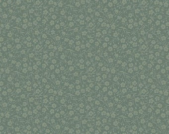 Fabric AUGUST MEADOW *THISTLE Green 897A* 100% Premium Cotton - New Gorgeous Collection by Liberty Fabrics - Always Continuous Cut!
