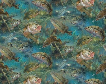 Fabric by the YARD - SALE !!  CHECK This Out!!!!!  &quot;Still-Water Scenic&quot; Back in stock !!!