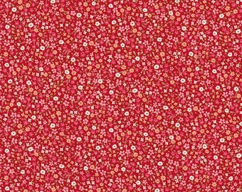 Fabric by the YARD - Sevenberry Petite Garden - RED !!!!!!  - NEW!!!  Robert Kaufman