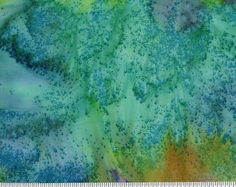 Fabric RAINBOW SPLATTER New!! Blue/Pink/Purple/Yellow Gorgeous Cotton! Always Continuous Cut For You!!!