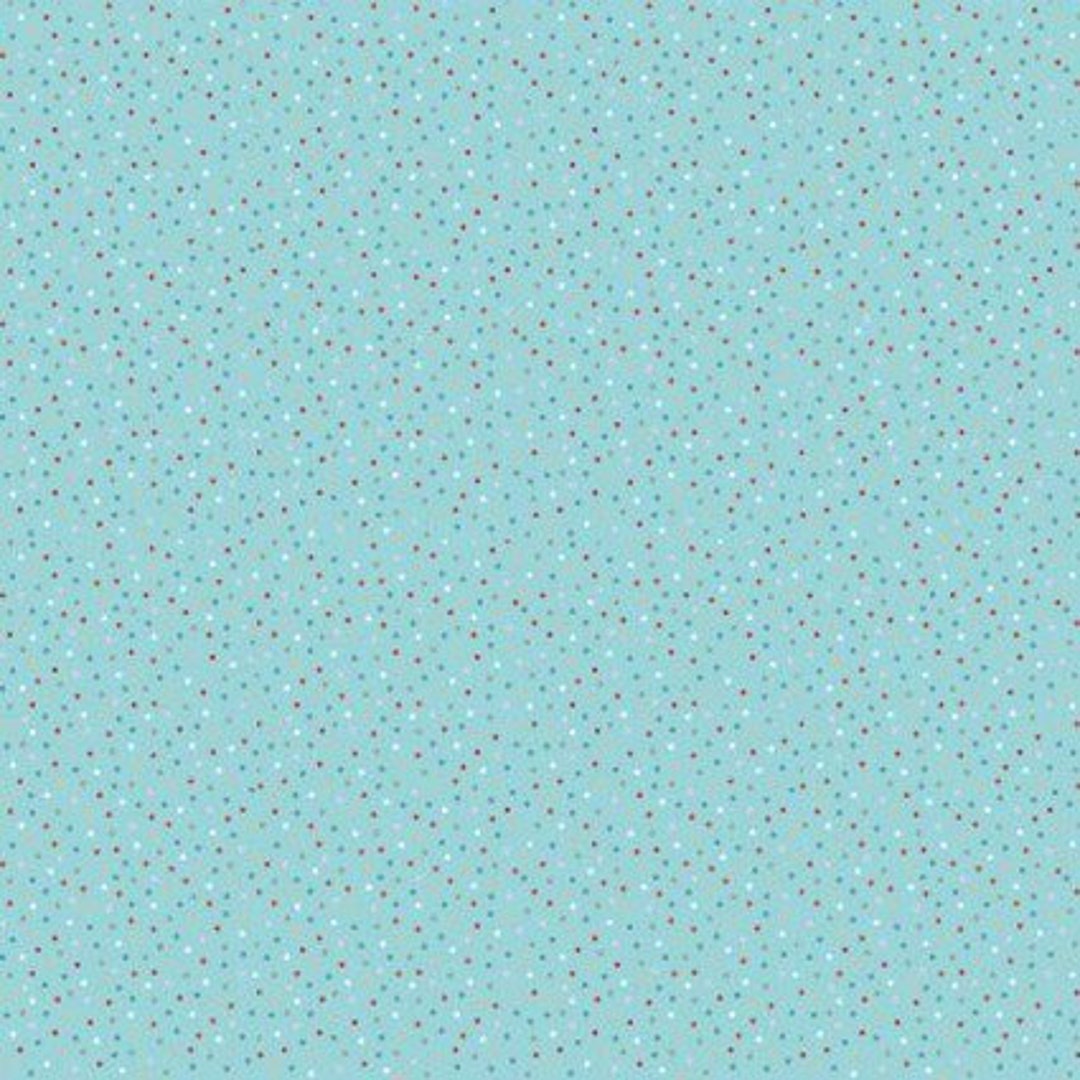 COUNTRY CONFETTI Fabric by Poppie Cotton blue Lagoon Light Teal NEW Etsy
