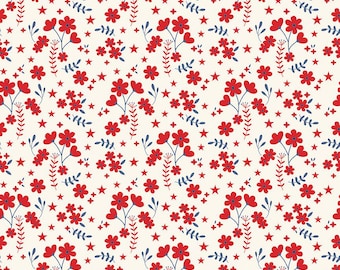 Fabric *FREEDOM GARDEN DITSY Floral Multi* New! - 100% Premium Cotton by My Minds Eye - Riley Blake Designs - Always Continuous Cut For You!
