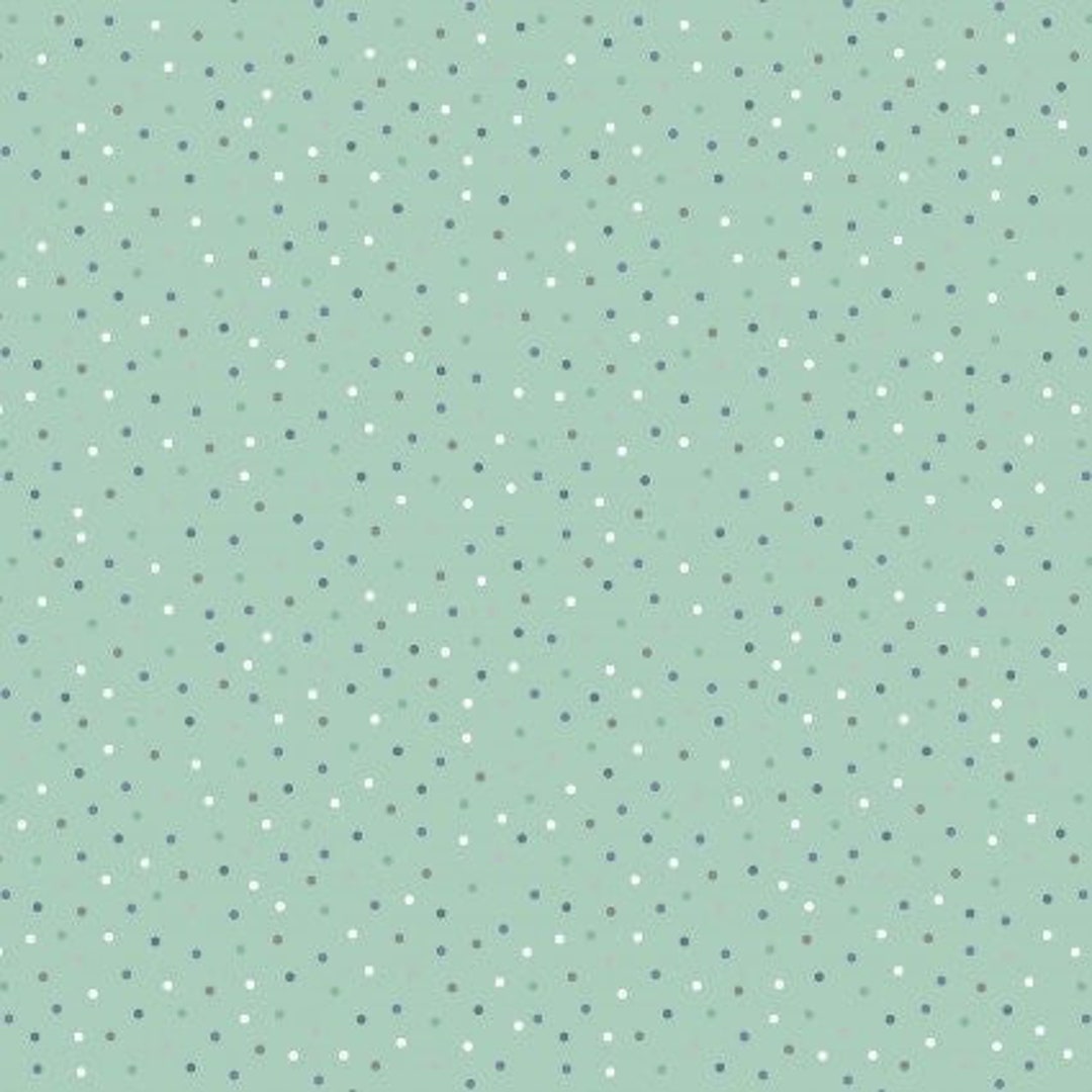 COUNTRY CONFETTI Fabric sea Glass Mint by Poppie Cotton NEW Etsy