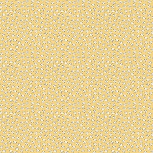 Fabric *MY FAVORITE THINGS* - &quot;Delightful Yellow&quot;  Floral  - Adorable Premium Cotton by Poppie Cotton - Always Continuous Cut For You!